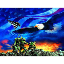 Хобби и ремесла DIY Алмазная картина американские флаги орлы армейские Стразы Вышивка крестом мозаика 5D алмазная вышивка