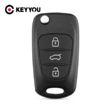 KEYYOU Новый чехол для дистанционного ключа для Hyundai I20 I30 IX35 I35 Accent Kia Picanto Sportage K5 3 кнопки раскладной чехол для дистанционного ключа