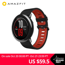 Оригинальные Смарт-часы Amazfit Pace Amazfit, умные часы с Bluetooth, уведомлением, GPS, информацией, пульсометром для Android