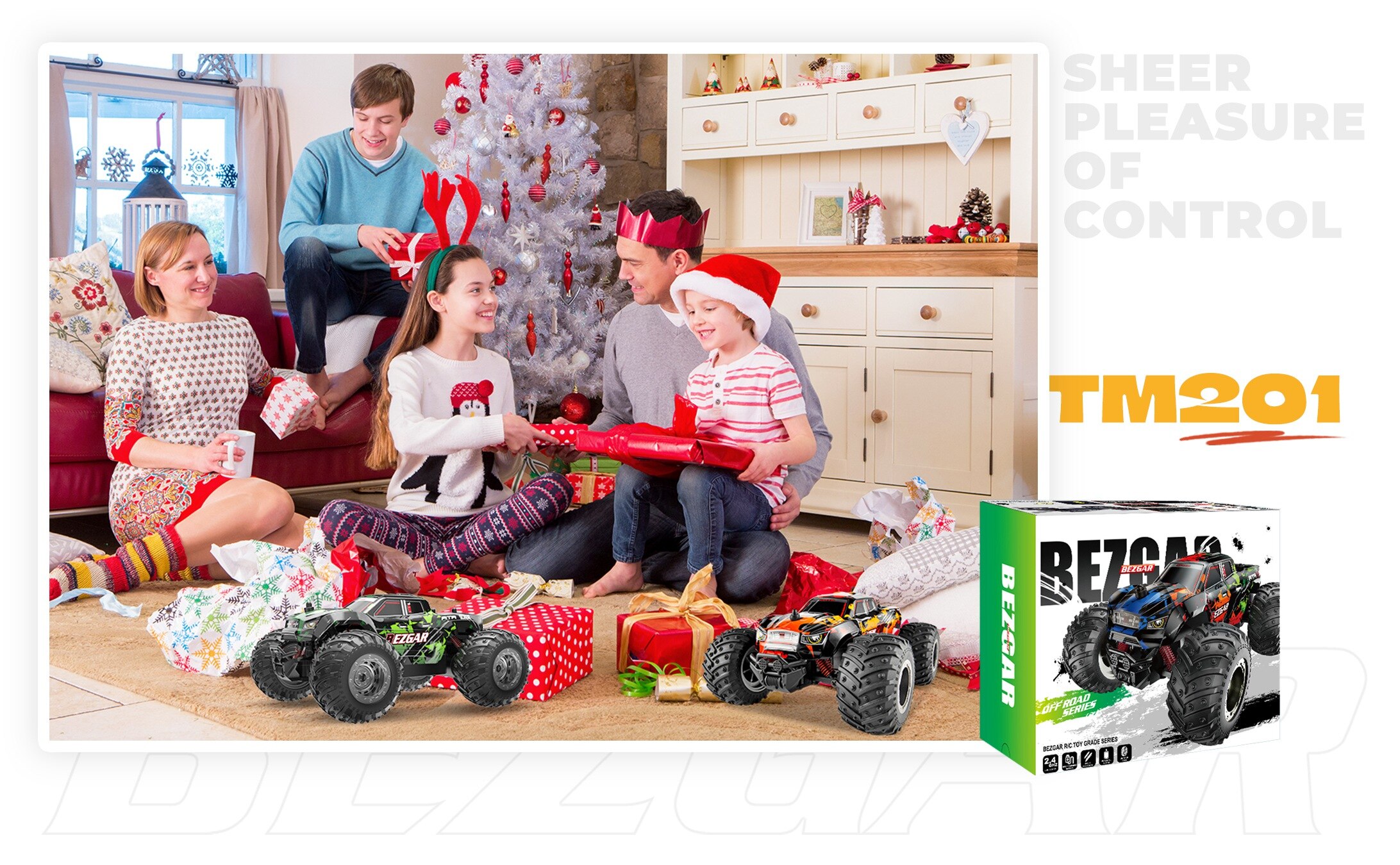 машина на радиоуправлен BEZGAR TM201 радиоуправляемая машинa, 1:20 Масштаб 2,4 ГГц вездеход 15 км / ч внедорожный грузовик-монстр,машинки игрушки игрушка для мальчиков, детские рождественские подарки