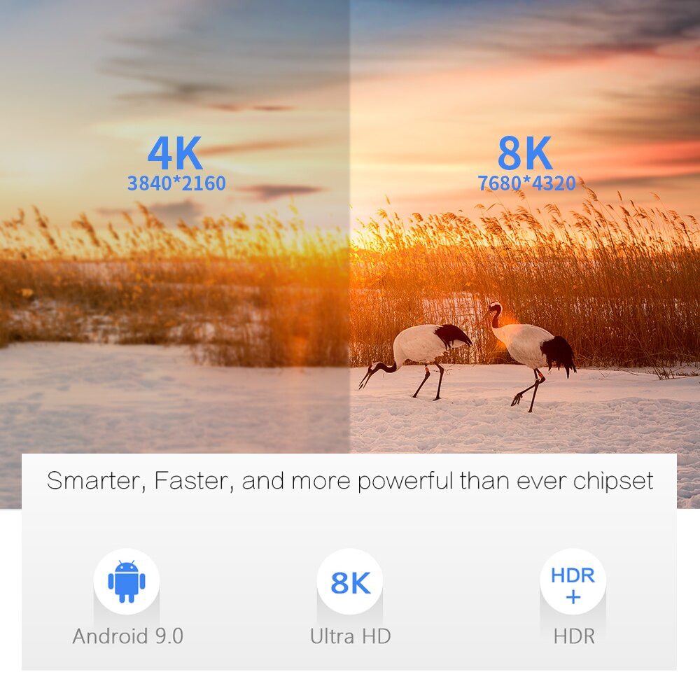 ТВ-приставка X96 Max Plus, Android 1000, Amlogic S905x3, 8K, 4 + 64 ГБ