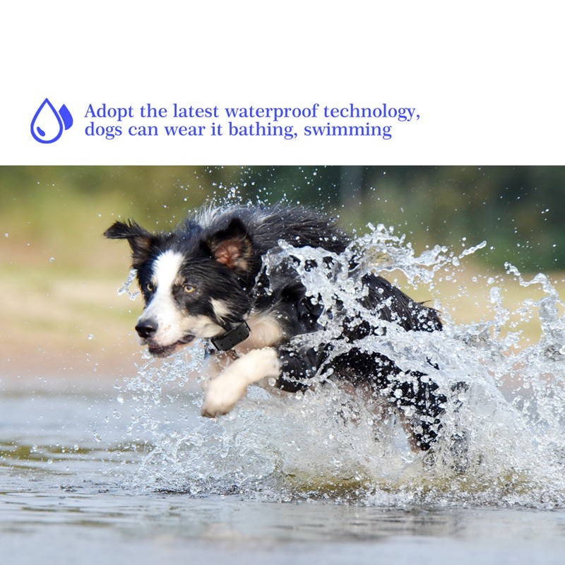 Ошейник для дрессировки собак перезаряжаемый, водонепроницаемый, с ЖК-дисплеем, дистанционное управление, электрошоковый ошейник для дрессировки собак