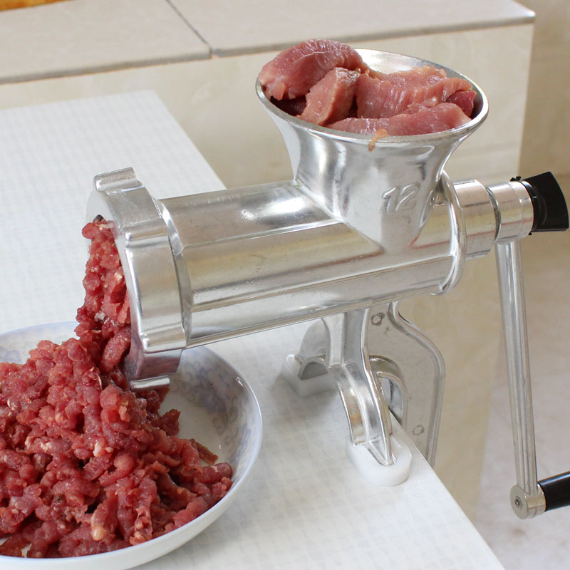 Ручная мясорубка, колбасная машина из нержавеющей стали, для приготовления сосисок, макаронных изделий, мяса, овощей, мясорубка для дома