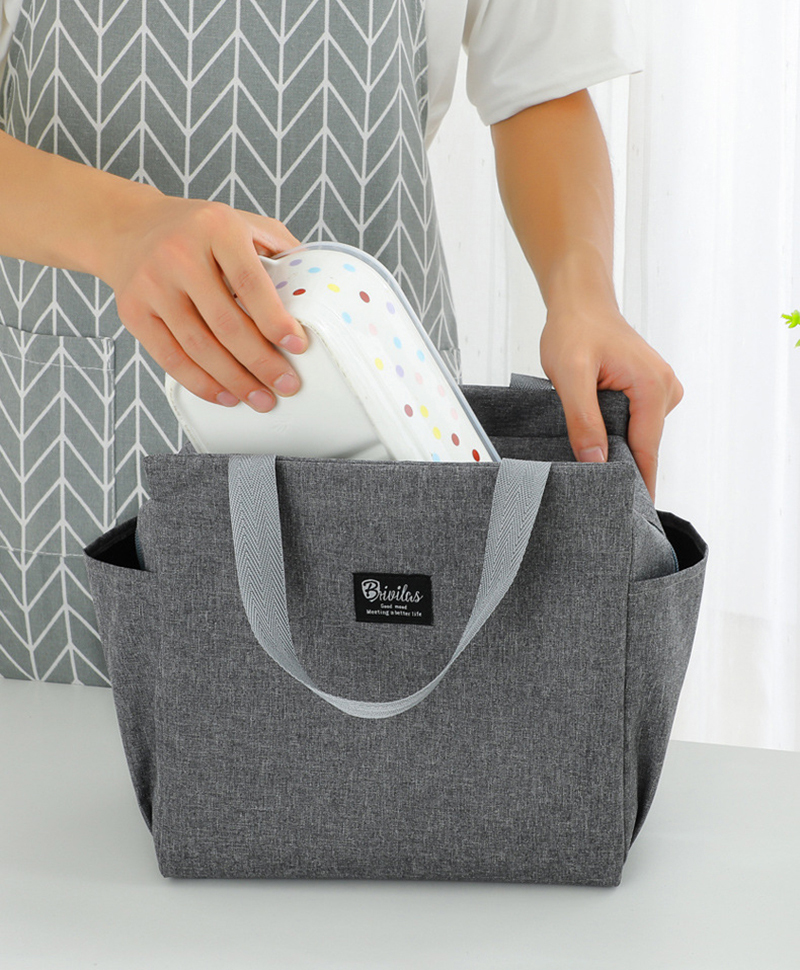 Многофункциональная вместительная сумка-холодильник, водонепроницаемая портативная Термосумка из ткани Оксфорд на молнии для обеда, Женский Ланч-бокс, сумка для пикника